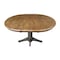 International Concepts Round 36 in Rd top ped table, 12 in leaf, 30.1 inh, dining Height, Hickory/Washed Coal, 36 W, 48 L K45-36RXT-27B - alternate 9